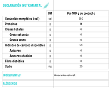 Cargar imagen en el visor de la galería, Amaranto natural