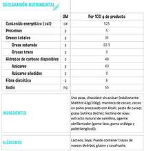 Cargar imagen en el visor de la galería, Pasa cubierta de chocolate sin azúcar