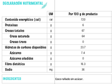 Cargar imagen en el visor de la galería, Coco rallado sin azúcar